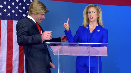 Нашумевшое порно с Трампом - Секс в сша на выборах президента