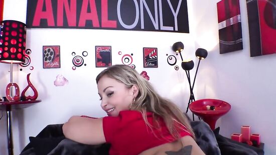 Анальное порно - только анал в масле и большая жопа крупным планом