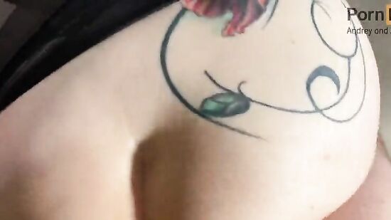 Возбужденная русская мачеха вернулась домой после корпоратива и захотела секса