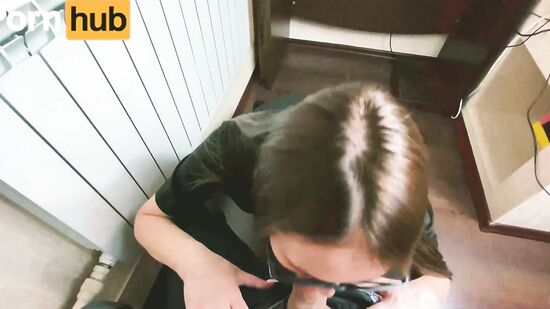 Кончил на очки красивой русской секретарше