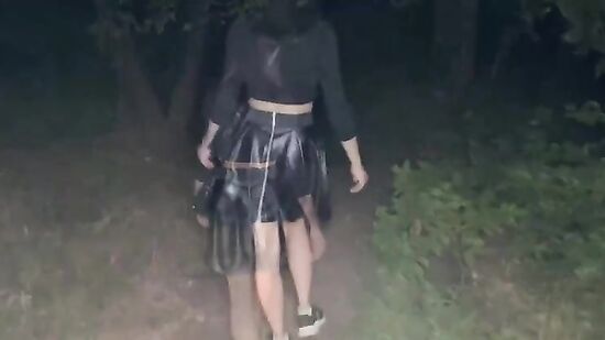 Провел девушку домой, но перед этим трахнул на улице