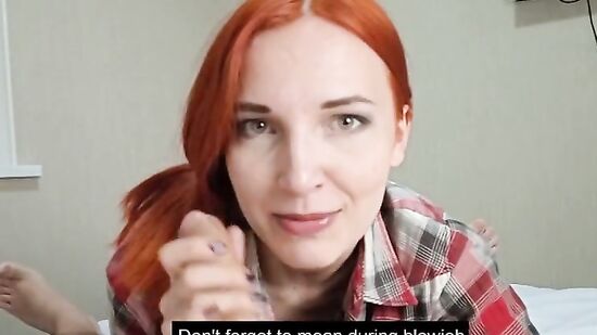 Русская женщина любит сосать и рассказывает как делать это - правильно!