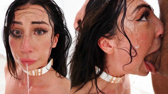 Невероятный глубокий минет со слюнями от опытной шлюшки