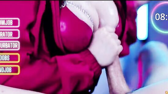 Порно пародия на игру в Кальмара - Попробуй не кончить в течении 10 минут!