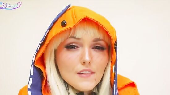 Порно косплей мастурбация с красивой блонди