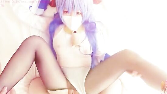 Японский косплей секс с девушкой в масле