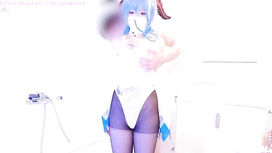 Японский косплей секс с девушкой в масле