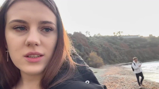 Глубокий минет! Девушка решила сделать парню глубокий минет в красивом месте